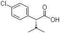 structure of CAS# 63640-09-5, (R)-2-(4-Chlorophenyl)-3-methylbutyric acid