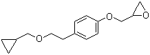 CAS 登录号：63659-17-6, 1-{4-[2-(环丙基甲氧基)乙基]苯氧基}-2,3-环氧丙烷