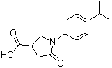 1-(4-异丙基苯基)-5-氧代吡咯烷-3-甲酸分子结构 (CAS 63674-51-1)