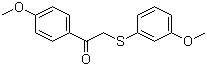 structure of CAS# 63675-73-0, 1-(4-Methoxyphenyl)-2-(3-methoxyphenylthio)ethanone