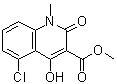 1,2-二氢-4-羟基-5-氯-1-甲基-2-氧代喹啉-3-羧酸甲酯分子结构 (CAS 637027-41-9)