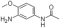 3-氨基-4-甲氧基乙酰苯胺分子结构 (CAS 6375-47-9)