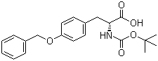 structure of CAS# 63769-58-4, Boc-O-benzyl-D-tyrosine