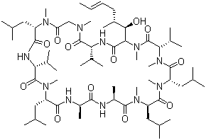 structure of CAS# 63775-96-2, 环孢菌素 D