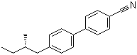 CAS # 63799-11-1 (59137-36-9), (S)-4'-(2-Methylbutyl)[1,1'-biphenyl]-4-carbonitrile, 4-(S)-2-Methylbutyl-4'-cyanobiphenyl, 4-[4-[(2S)-2-Methylbutyl]phenyl]benzonitrile