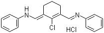 N-[(3-(苯胺基亚甲基)-2-氯-1-环己烯-1-基)亚甲基]苯胺盐酸盐分子结构 (CAS 63857-00-1)