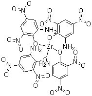 四(2-氨基-4,6-二硝基苯酚)锆分子结构 (CAS 63868-82-6)
