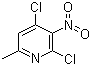 2,4-二氯-6-甲基-3-硝基吡啶分子结构 (CAS 63897-12-1)