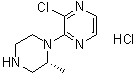 (2R)-1-(3-氯-2-吡嗪基)-2-甲基哌嗪盐酸盐分子结构 (CAS 639029-52-0)