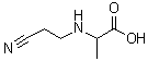 N-(2-氰基乙基)-DL-丙氨酸分子结构 (CAS 63905-32-8)