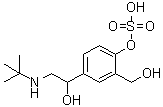 alpha1-[[(1,1-二甲基乙基)氨基]甲基]-4-(磺基氧基)-1,3-苯二甲醇分子结构 (CAS 63908-03-2)