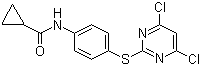 N-[4-[(4,6-二氯-2-嘧啶基)硫代)苯基]环丙甲酰胺分子结构 (CAS 639090-53-2)