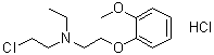2-Chloro-2'-(o-methoxyphenoxy)-triethylamine hydrochloride molecular structure (CAS 63917-91-9)