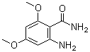 2-Amino-4,6-dimethoxybenzamide molecular structure (CAS 63920-73-0)