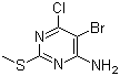 4-Amino-5-bromo-6-chloro-2-methylthiopyrimidine molecular structure (CAS 63931-22-6)