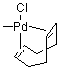 环辛二烯基甲基氯化钯分子结构 (CAS 63936-85-6)