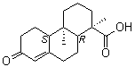 13-氧代-8(14)-罗汉松烯-18-酸分子结构 (CAS 63976-69-2)