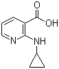 2-Cyclopropylaminonicotinic acid molecular structure (CAS 639807-18-4)