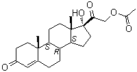 CAS 登录号：640-87-9, 17-羟基-21-乙酰氧基孕酮