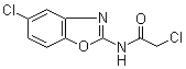 structure of CAS# 64037-18-9, 2-氯-N-(5-氯-2-苯并恶唑基)乙酰胺