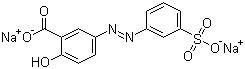 CAS 登录号：6408-35-1, 媒介黄 66, 5-[(3-磺酸基苯基)偶氮]水杨酸二钠盐