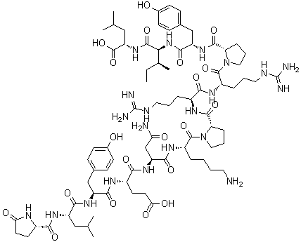 11-D-酪氨酸-神经降压素 (牛)分子结构 (CAS 64088-62-6)