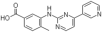 4-甲基-3-[[4-(3-吡啶基)-2-嘧啶基]氨基]苯甲酸分子结构 (CAS 641569-94-0)