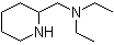 structure of CAS# 64168-09-8, N,N-Diethyl-2-piperidinemethylamine