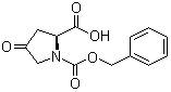 structure of CAS# 64187-47-9, N-苄氧羰基-4-氧代-L-脯氨酸
