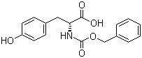 structure of CAS# 64205-12-5, N-苄氧羰基-D-酪氨酸