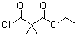 3-氯-2,2-二甲基-3-氧代丙酸乙酯分子结构 (CAS 64244-87-7)