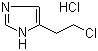 5-(2-氯乙基)-1H-咪唑盐酸盐分子结构 (CAS 6429-10-3)