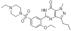 CAS # 642928-07-2, Homosildenafil, 5-[2-Ethoxy-5-[(4-ethyl-1-piperazinyl)sulfonyl]phenyl]-1,6-dihydro-1-methyl-3-propyl-7H-pyrazolo[4,3-d]pyrimidin-7-one