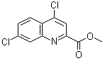 4,7-二氯-2-喹啉羧酸甲酯分子结构 (CAS 643044-04-6)