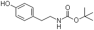 N-Boc-酪胺分子结构 (CAS 64318-28-1)