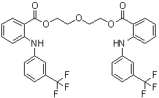 CAS 登录号：64352-84-7, 2-[[3-(三氟甲基)苯基]氨基]苯甲酸 氧基二-2,1-乙二基酯