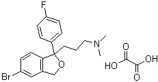 CAS # 64372-43-6, 5-Bromo-1-(4-fluorophenyl)-1,3-dihydro-N,N-dimethyl-1-isobenzofuranpropanamine ethanedioate (1:1)