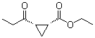 顺式-2-(1-氧代丙基)环丙烷羧酸乙酯分子结构 (CAS 64390-10-9)
