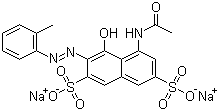 CAS # 6441-93-6, Acid Red 35, Disodium 5-(acetylamino)-4-hydroxy-3-[(o-tolyl)azo]naphthalene-2,7-disulphonate