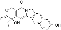 10-羟基喜树碱分子结构 (CAS 64439-81-2)