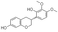 (3R)-7,2'-二羟基-3',4'-二甲氧基异黄烷分子结构 (CAS 64474-51-7)