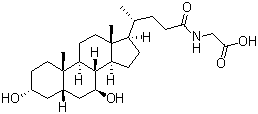 structure of CAS# 64480-66-6, 甘氨熊胆酸