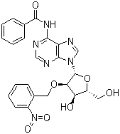 CAS # 64481-97-6, N-Benzoyl-2'-O-[(2-nitrophenyl)methyl]adenosine
