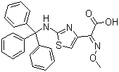 CAS 登录号：64485-90-1, (Z)-2-(2-三苯甲氨基噻唑-4-基)-2-甲氧亚氨基乙酸, 三苯甲基氨噻肟酸