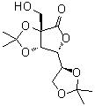 CAS # 64487-91-8, 2-C-(Hydroxymethyl)-2,3:5,6-bis-O-(1-methylethylidene)-L-gulonic acid gamma-lactone