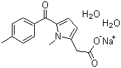 structure of CAS# 64490-92-2, Sodium tolmetin dihydrate