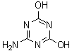 2-Amino-4,6-dihydroxy-s-triazine molecular structure (CAS 645-93-2)