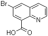6-溴喹啉-8-羧酸分子结构 (CAS 64507-38-6)