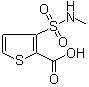 CAS 登录号：64527-92-0, 3-(N-甲基氨基磺酰基)-2-噻吩羧酸