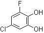 5-氯-3-氟-1,2-苯二酚分子结构 (CAS 645405-05-6)